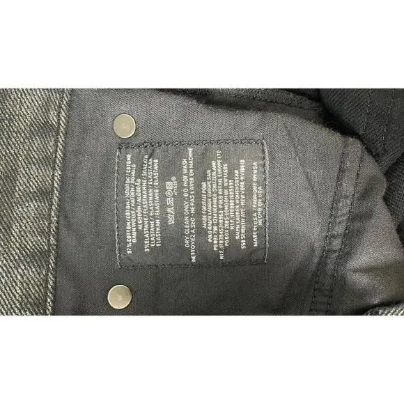 RALPH LAUREN BLACK LABEL GUNMETAL WAX WIDE LEG JEANS - Picture 9 of 12